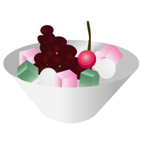 カキ氷 氷菓のイラスト